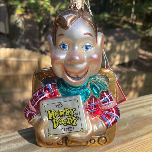 Kurt Adler Howdy Doody blown glass mercury Christmas Ornament. 7”, Polonaise - Picture 3 of 8